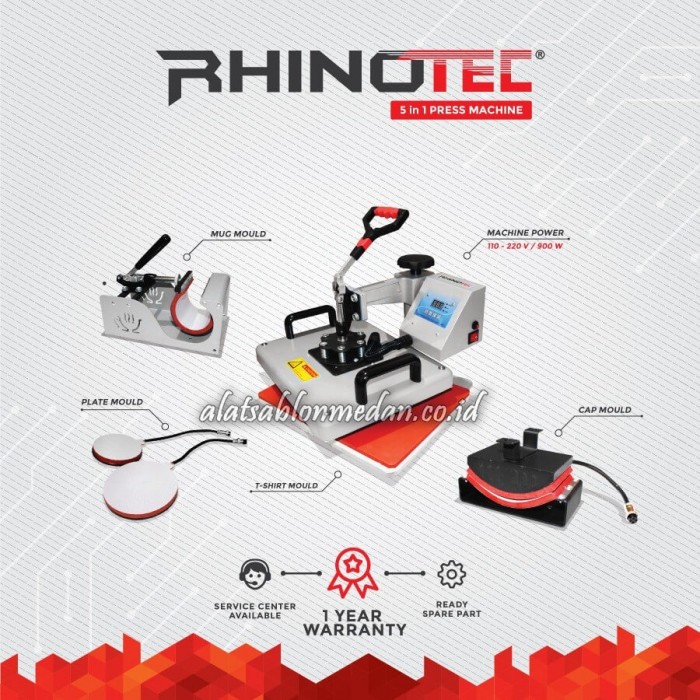 Rhinotec RTM-01 | Mesin Press 5 in 1