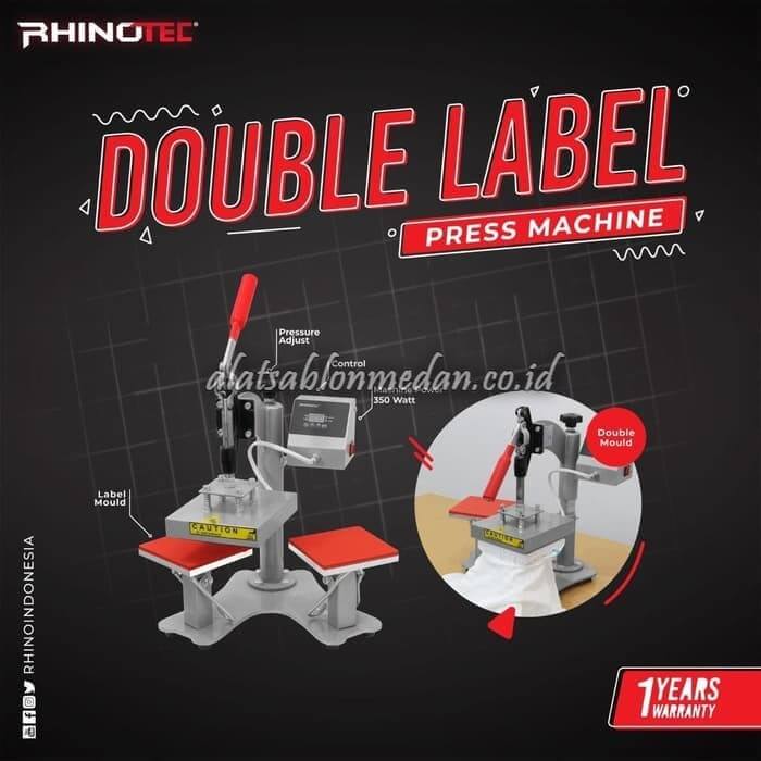 Mesin Press Label Double Head Rhinotec RTD-02