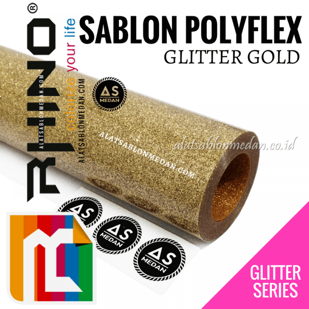 Polyflex Glitter Gold