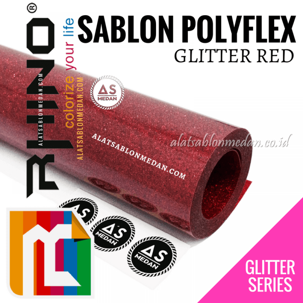 Polyflex Glitter Red