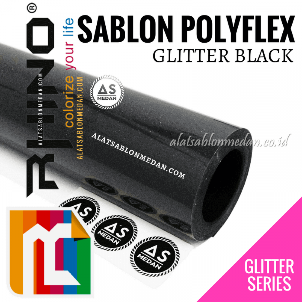 Polyflex Glitter Black