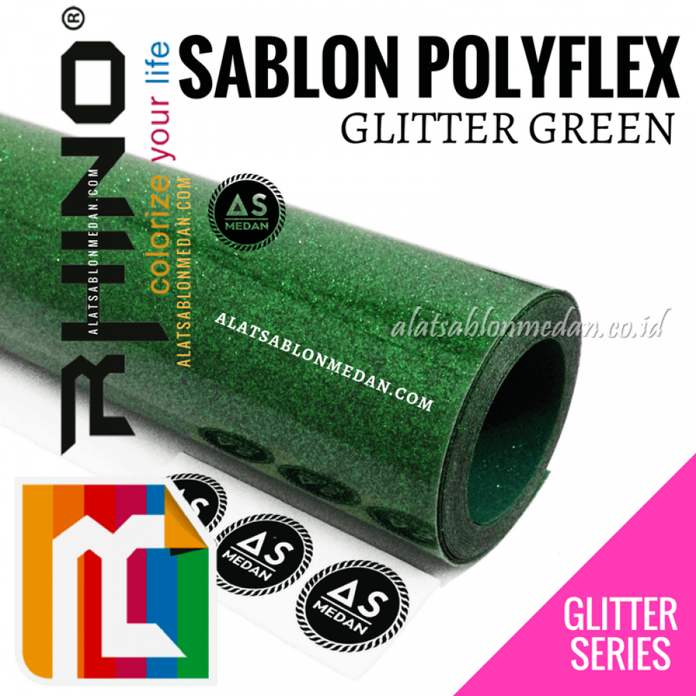 Polyflex Glitter Green