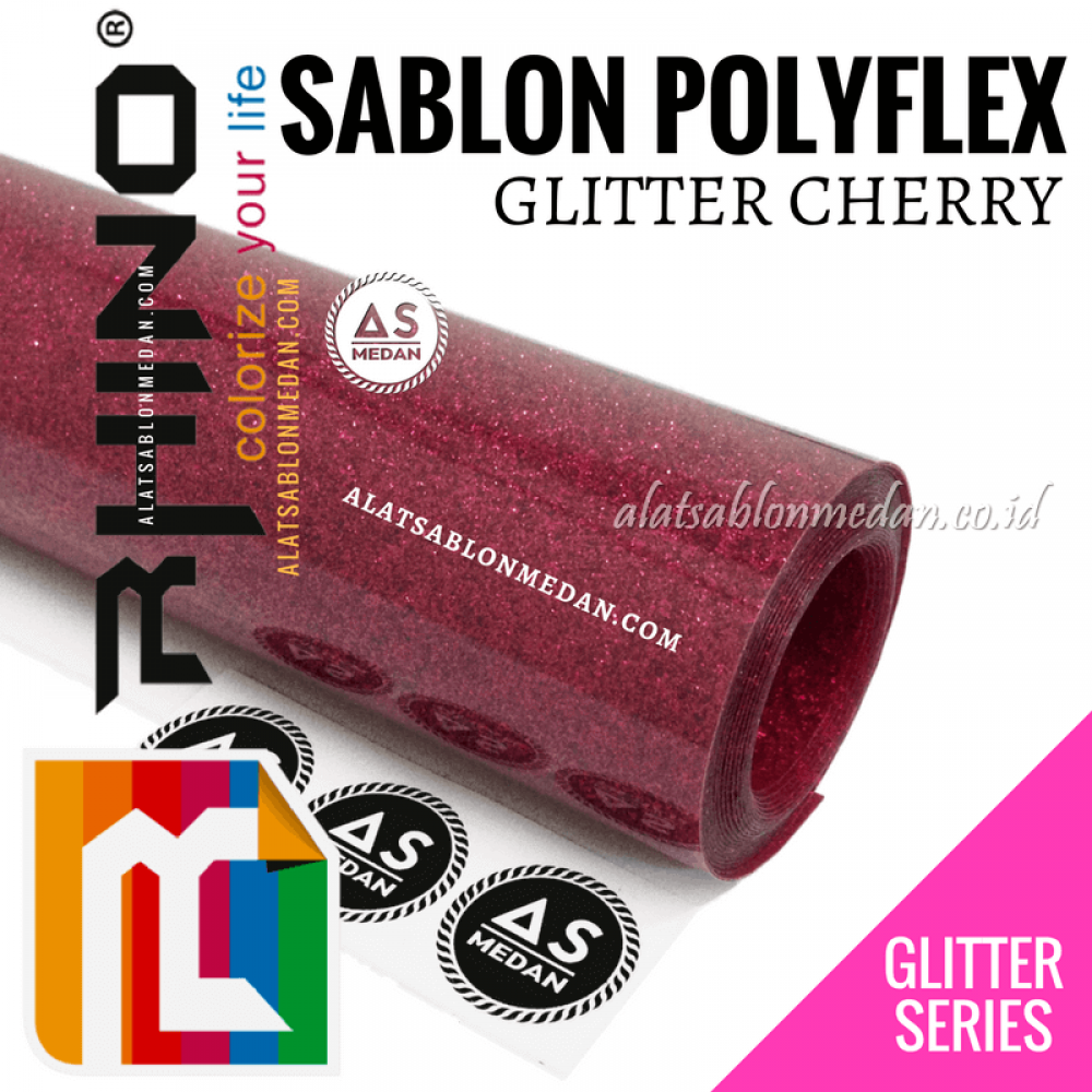 Polyflex Glitter Cherry