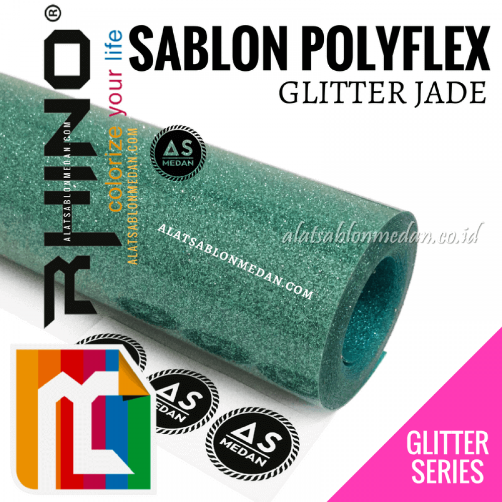 Polyflex Glitter Jade
