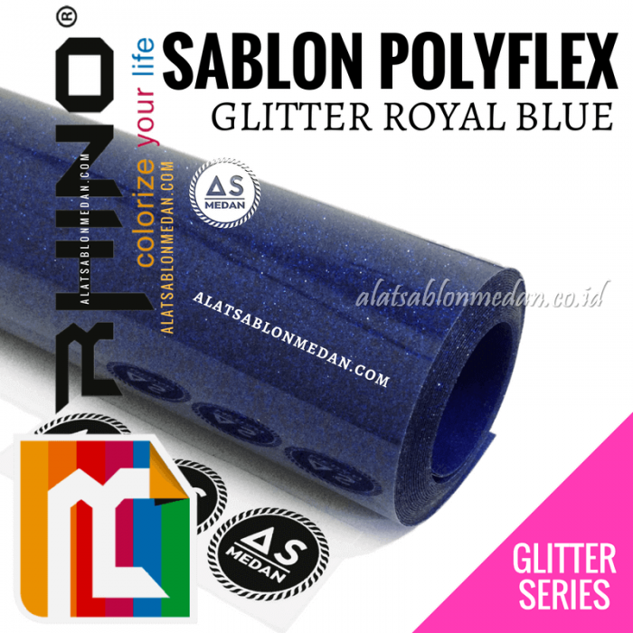 Polyflex Glitter Royal Blue